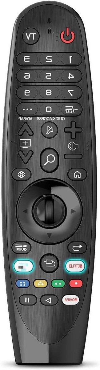 Afstandsbediening - Universele Controller - TV Bediening - Geen Installatie Nodig - 40 Voet Bereik - Zwart
