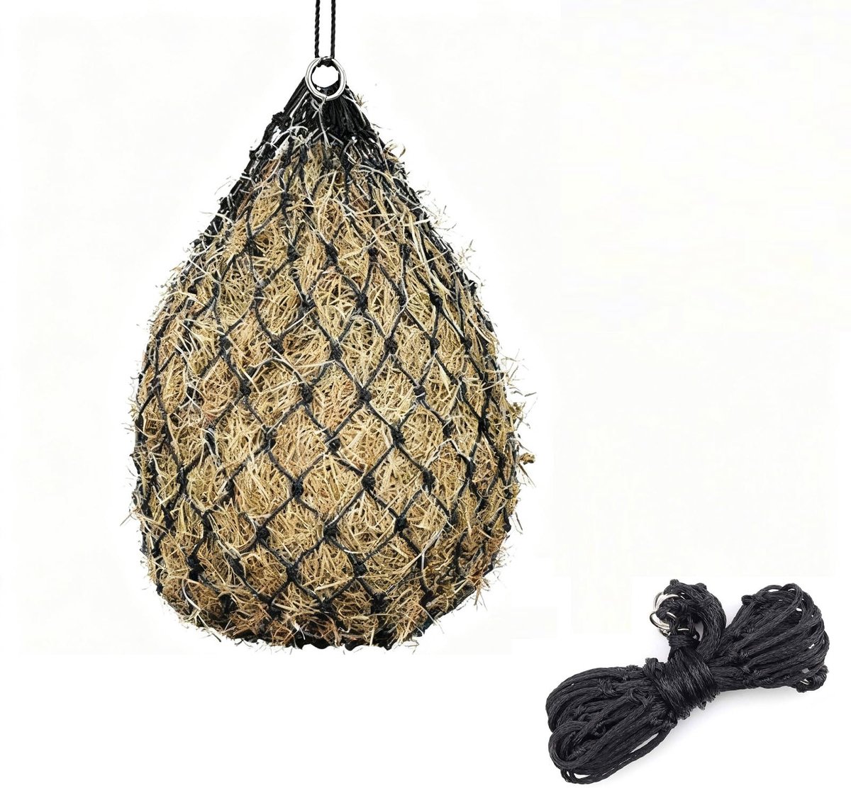 Dailygoods- Hooinet - Fijnmazig Hooizak - Duurzaam Materiaal - Voorkomt Spijsverteringsproblemen - Draagt bij aan Voedselbesparing - Verbetert Voedingsopname - Voerzak