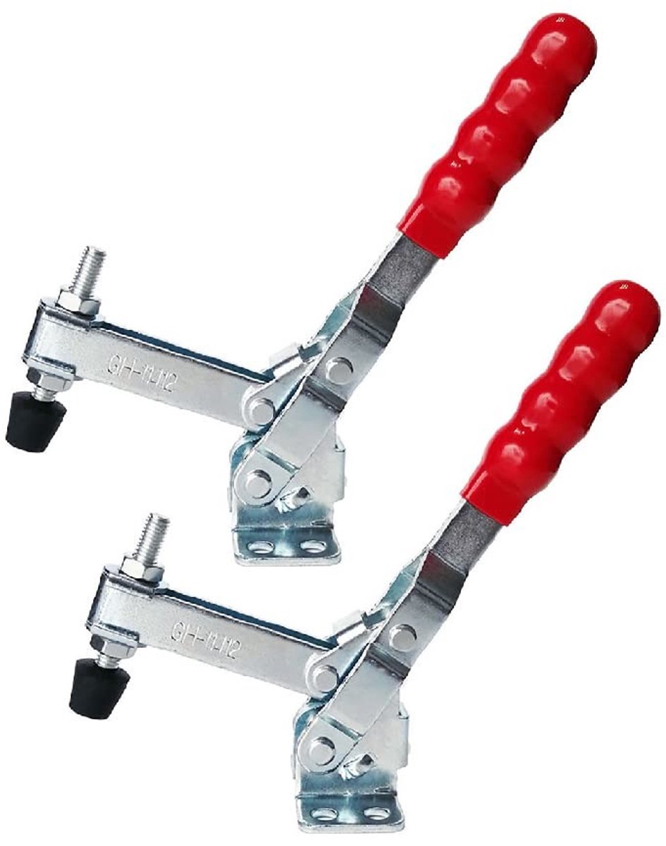 Dailygoods- Tuimelklem 200 kgf - Verticale Klem - Handclip Gereedschap - Koudgewalst Koolstofstaal - Corrosiebestendig - PVC-Handvat