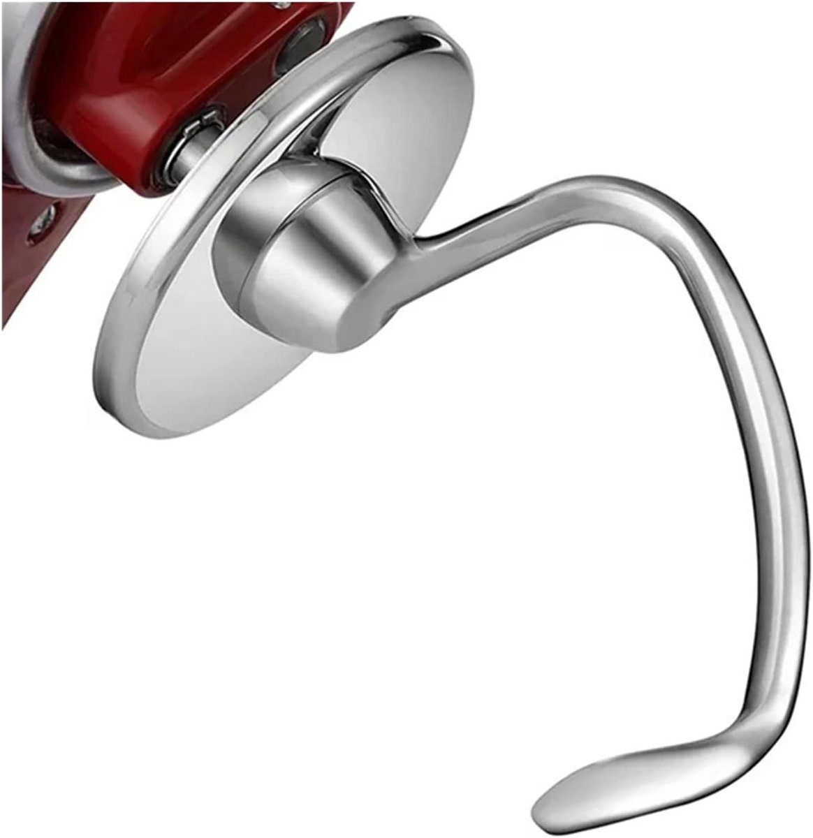 Deeghaak Mixer - Keukenmachine Onderdeel - Deeg Kneden - Roestvrij Staal - 4.5-5 Quart - Zilver