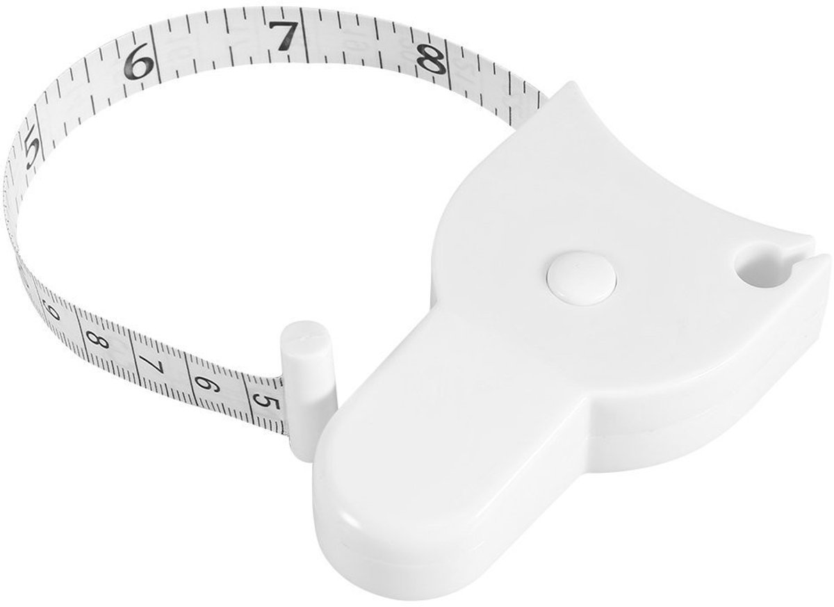Dailygoods- Rolmaat 150 cm - Meetlint Lichaam - Verstelbaar - Retractable - Lichtgewicht - Ideaal voor Lichaamsmetingen