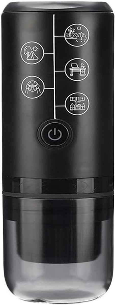 Draagbare Koffiemachine - 3-in-1 Draagbare Espressomachine For Gemalen Koffie En Capsules, Geschikt For Auto, Thuis En Op De Camping Handmatige Koffiezetapparaa