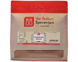 Van Beekum Specerijen - Cayennepeper Gemalen - 1 KG (hersluitbare stazak)