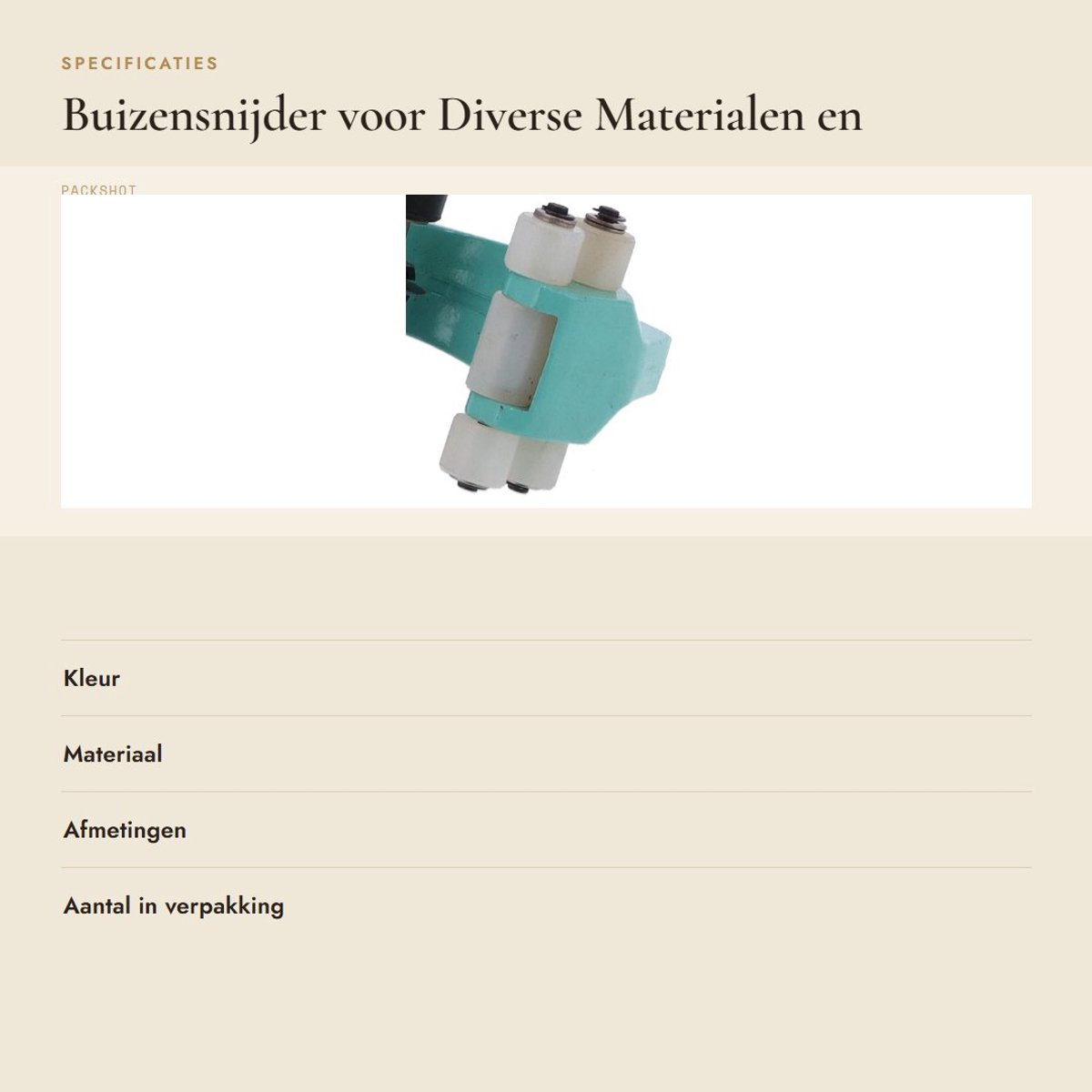 Dailygoods- Buizensnijder Ergonomisch Ontwerp - Gelegeerd Staal - Snijcapaciteit 8-32 mm - Voor Koper/Messing/PVC - Lichtgewicht 275g - Soepel Snijden thumbnail 3