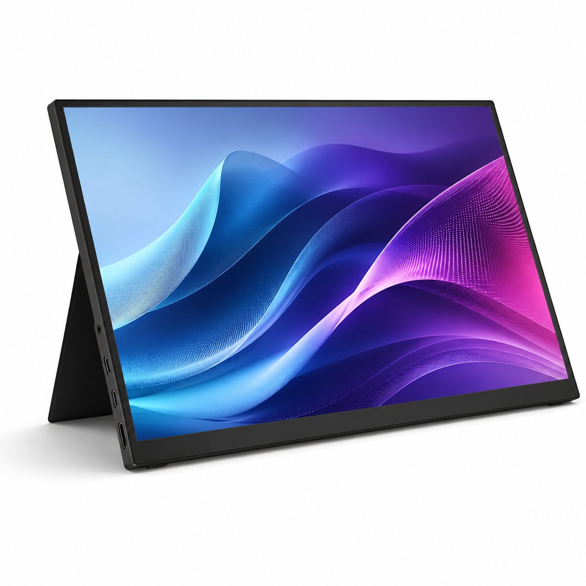 Gloovon® Draagbare Monitor - 16 inch 2.5K 144Hz - Met Standaard HDMI & USB-C - 500 nits IPS Scherm - 2560x1600 - Zwart