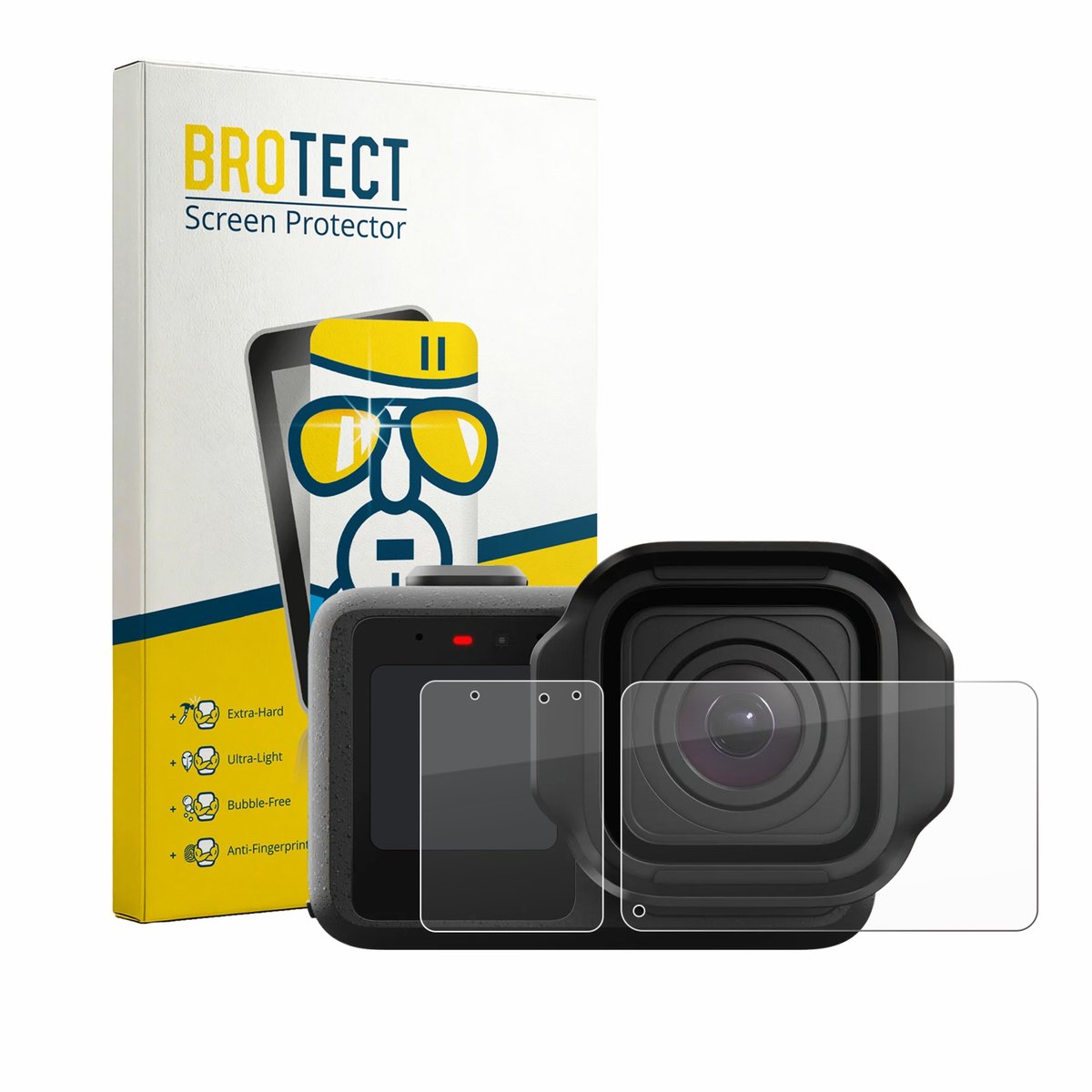 Screenprotector voor GoPro Mission 1 Pro Beschermglas transparant