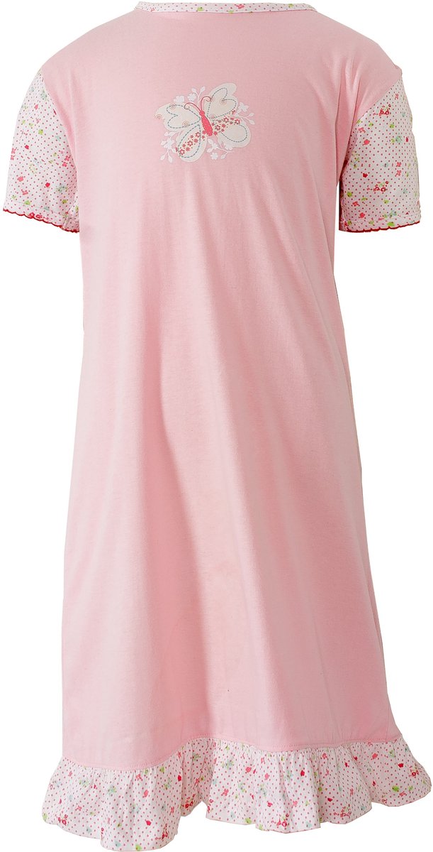 Angelfish Meisjes Nachthemd - 100% Katoen - Roze - Maat 128