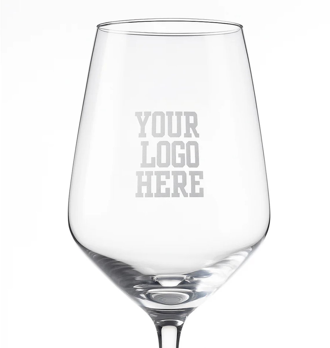 6x Royal Leerdam Wijnglas Carre 37 cl gegraveerd met eigen logo en/of tekst