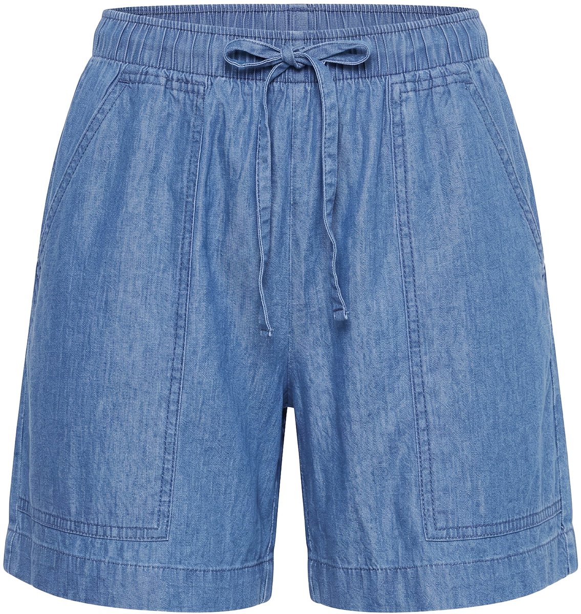 Angel of Style - Dames - Jeans-bermuda wijde pijp lichte denim - Middenblauwe denim - Maat 56