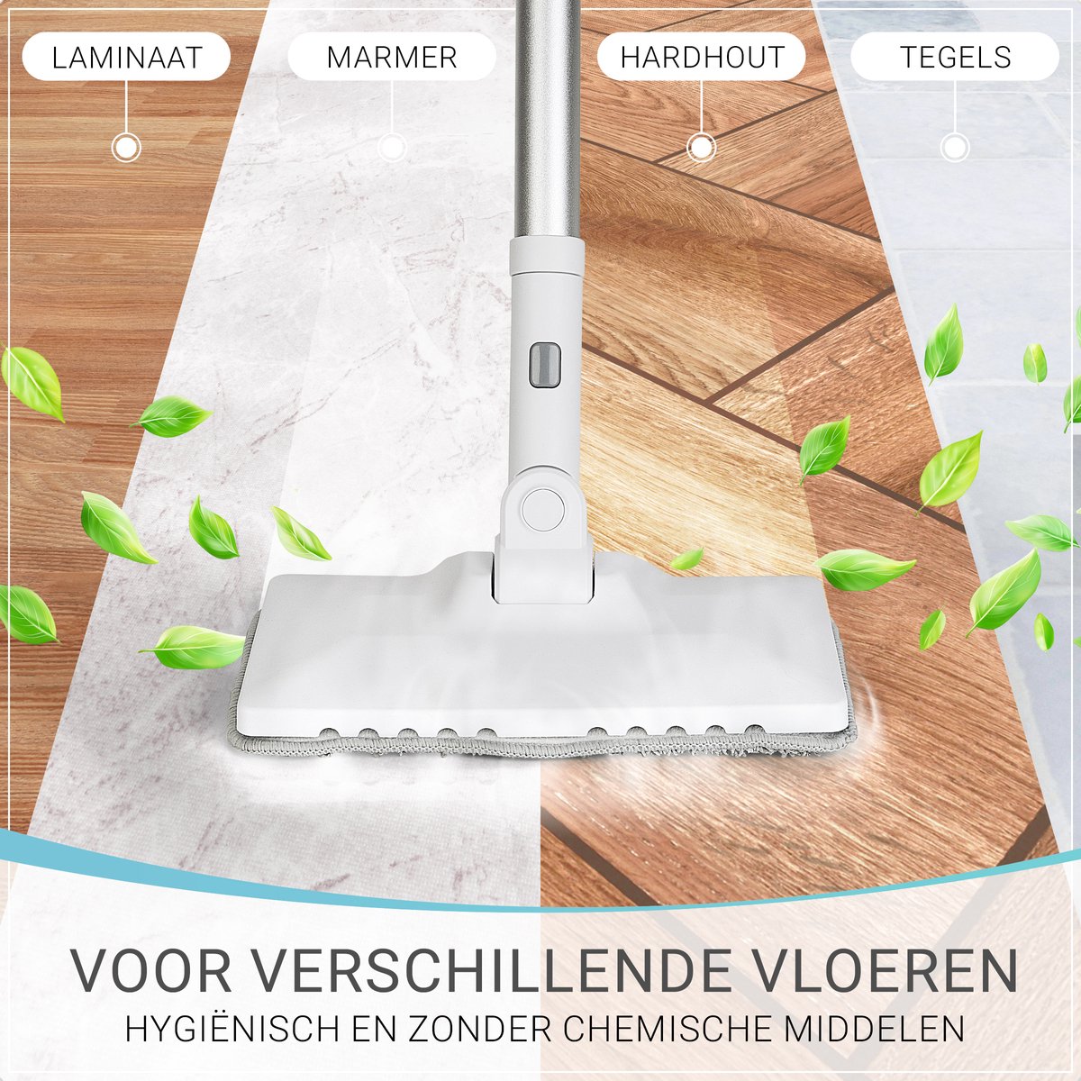 AVRION Stoomreiniger 11-in-1 – 8 Meter Kabel – Stoommop & Handstomer – 400ML – Elektrische Dweil – 1500W – Vloer, Badkamer, Ramen, Bank & Textiel – foto 4