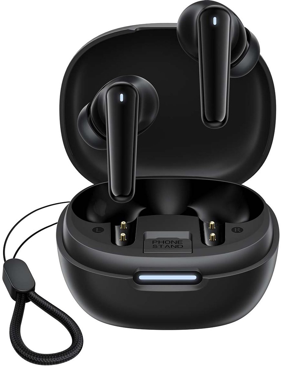 Blackview AirBuds 17 - Open ear Oordopjes - Oortjes Draadloos - Sport Oordopjes - Bluetooth 6.0 - Spatwaterdicht IPX4 - Zwart