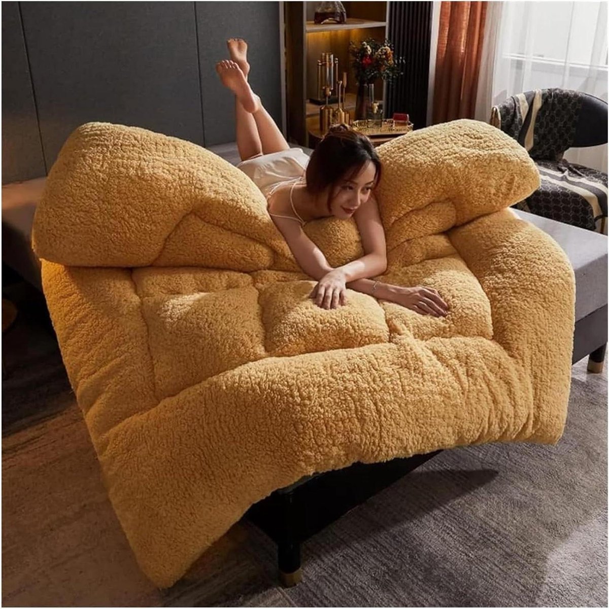 Opvouwbare Matras - Oprolbaar Bed - Kamperen Gasten - Vezelstof Vulling - 90 x 200 cm - Grijs