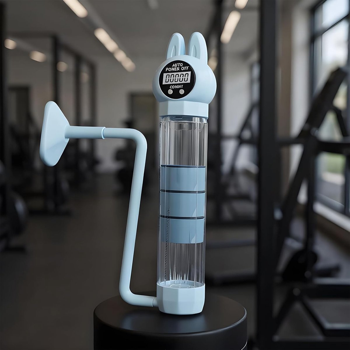 Ademhalingstrainer - Lung Trainer - Verbeteren Conditie - Verstelbare Weerstand - 22 cm - Blauw