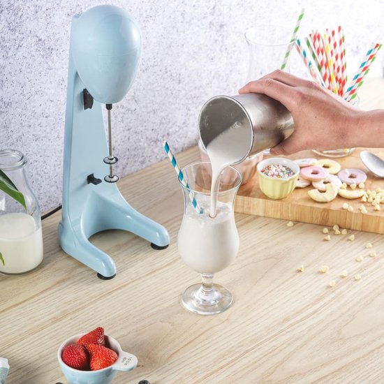 QUOVO® Milkshake Machine - Milkshake Maker - Smoothie Maker - Blauw - 15cm x 14cm x 38cm van Quovo — afbeelding 2