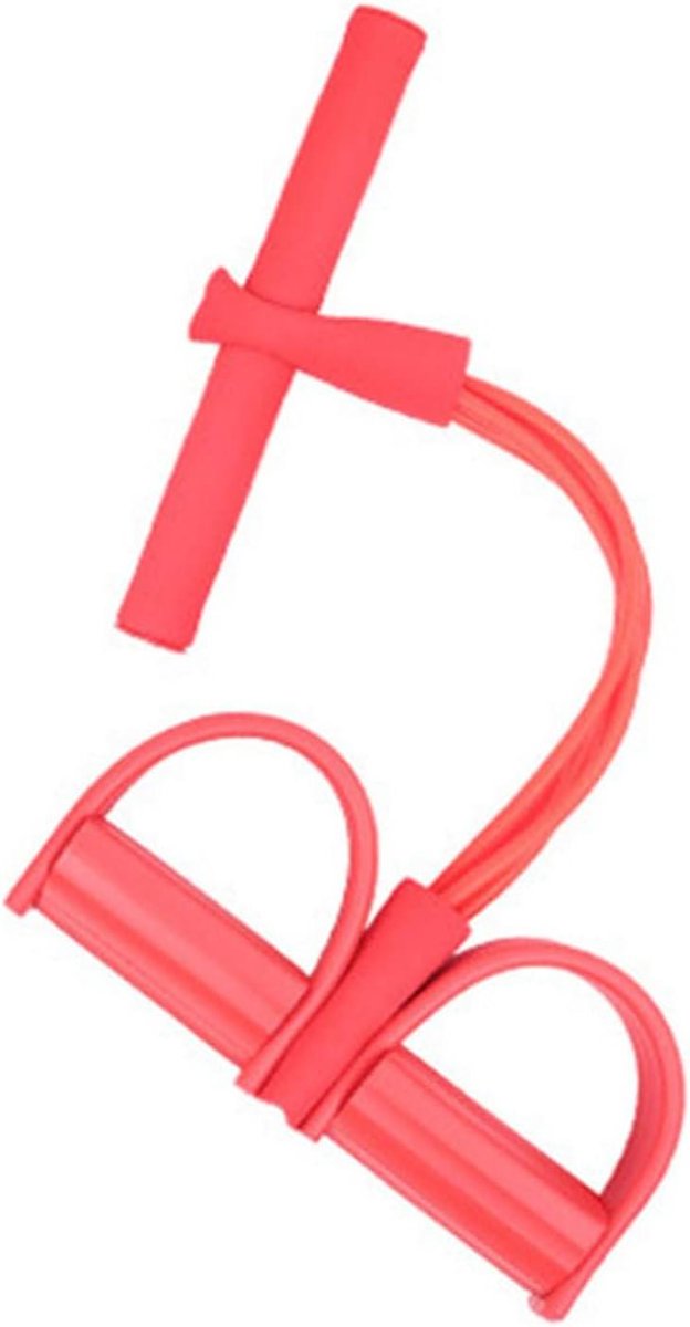 Pedaal Oefenaar - Fitness Touw - Lichaam Vormgeven - Ergonomisch Handvat - 1000 Gram - Rood