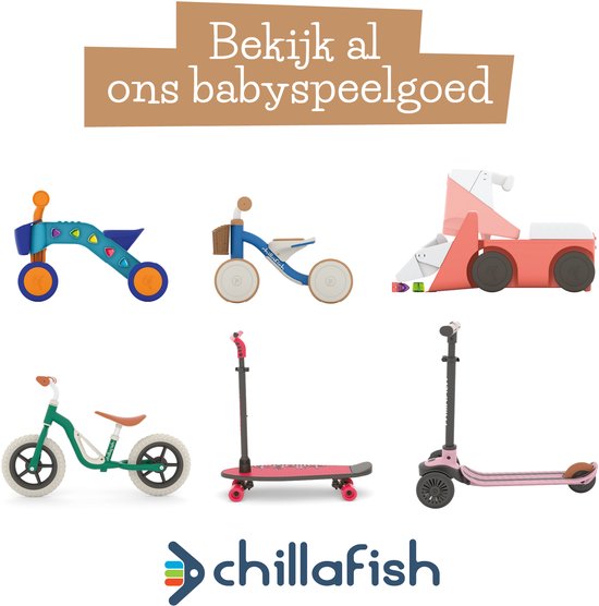 Loopfiets Handvat Chillafish Loopfiets 1 jaar voor jongens en meisjes met mandje ...