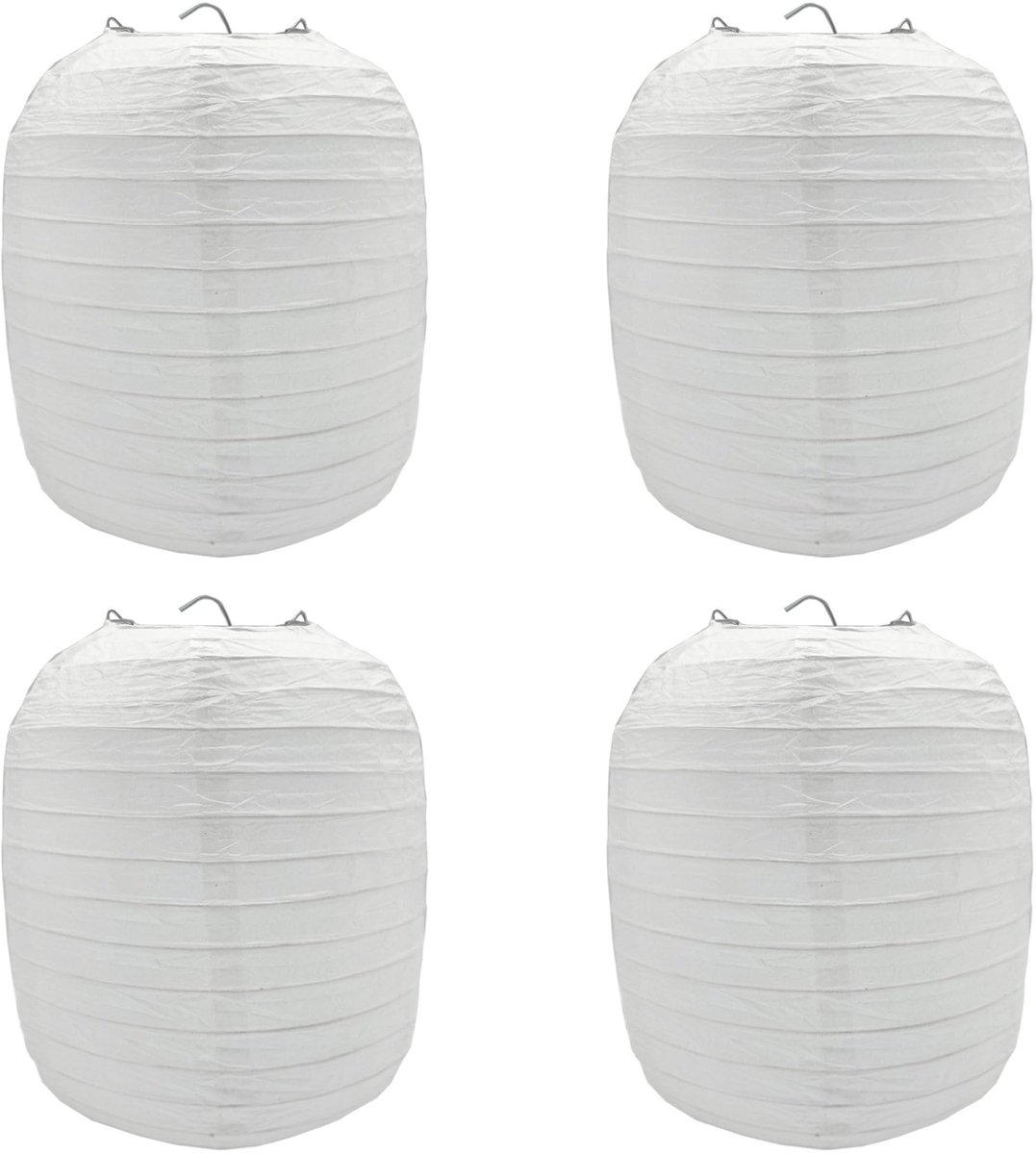 Dailygoods- Papieren Lantaarns 4 Stuks - Japanse Hanglampen - Chinese Decoratie - Feestdecoratie - Tuinversiering - Vrolijke Sfeer - Decoratieve Lantaarns