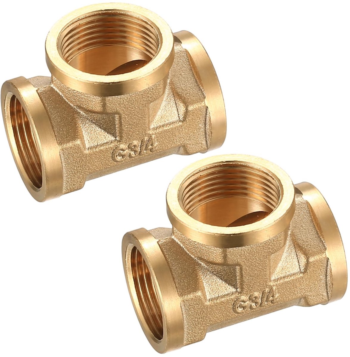 Dailygoods- T-stuk 3/4 inch - Messing Connector - 3-weg Slangconnector - T-vormige Pijpfitting - Corrosiebestendig - Duurzaam en Lekvrij