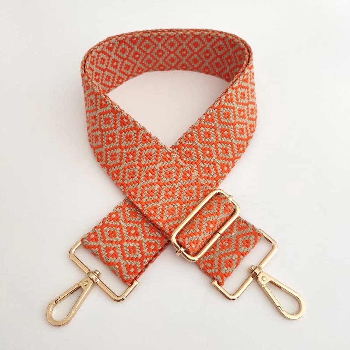 Dailygoods- Schouderriem Verstelbaar - Tasriem 75-130 cm - Draagriem 5 cm Breed - Schouderband met Karabijnhaak - Duurzaam Nylon - Geschikt voor Dames/Heren