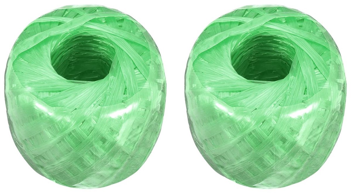 Dailygoods- Touw 100m/328ft - 2 Rollen - Polyester Nylon - Lichtgewicht - Sterk - Geschikt voor DIY en Decoratie - Bindtouw