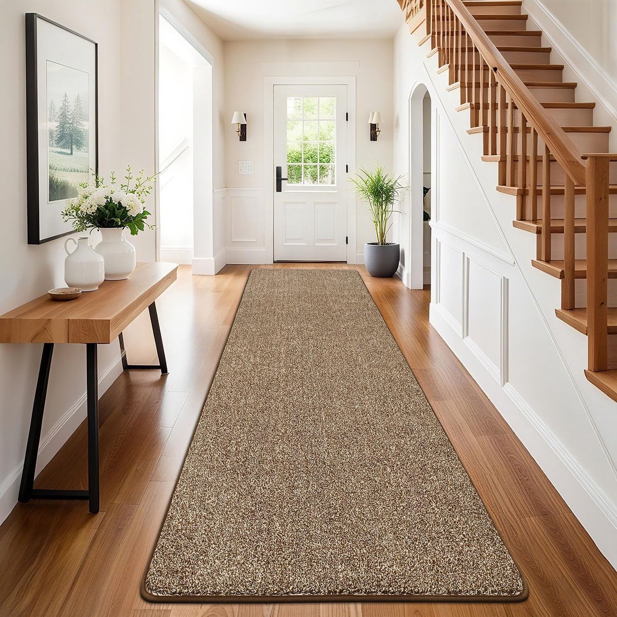 Dailygoods- Loper 60 x 240 cm - Antislip Vloertapijt - Wasbaar Tapijt - Lange Hal Loper - Vuilabsorberend - Veiligheidswaarschuwing - Gangloper