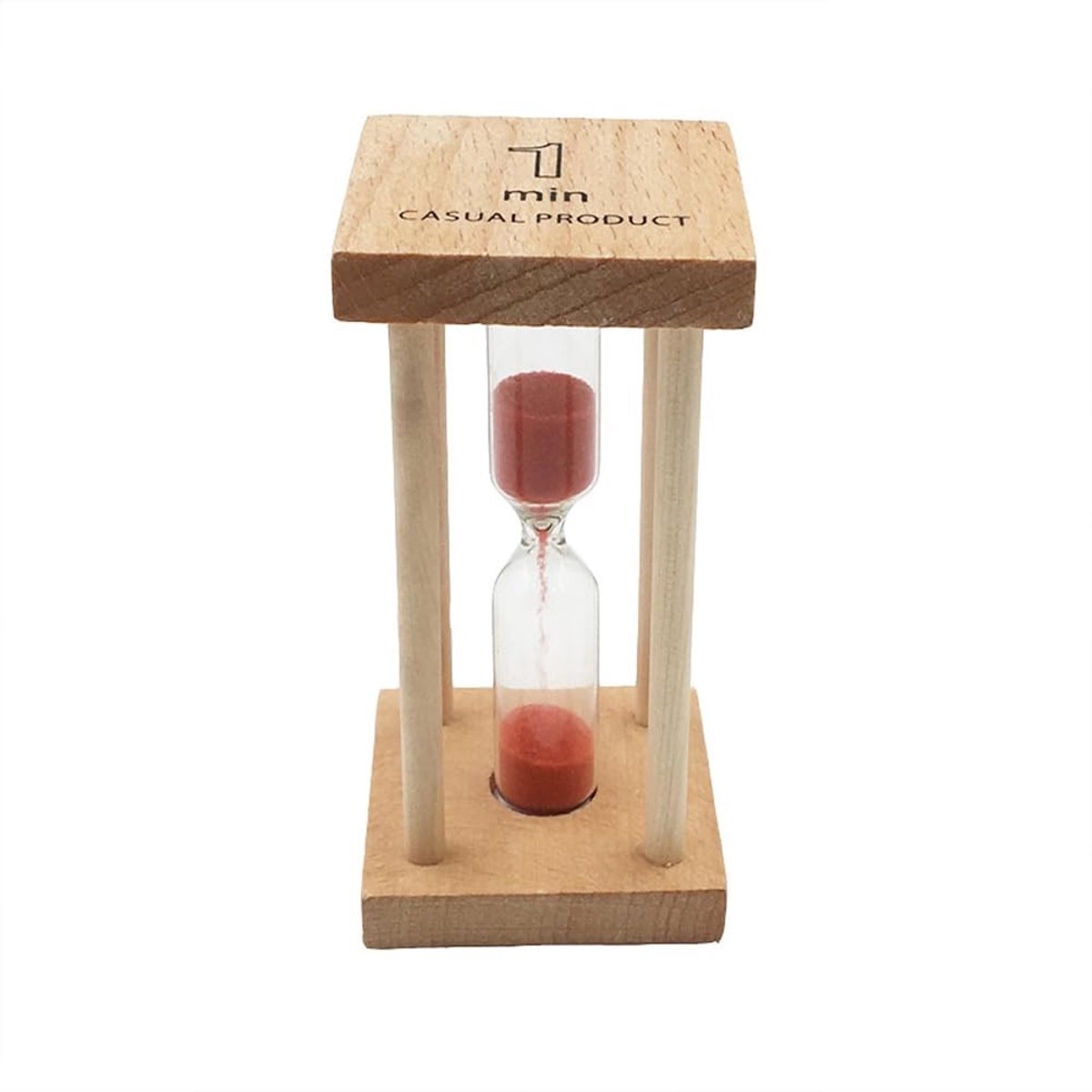 Dailygoods- Zandloper 1 minuut - Zandloper timer - Tafeldecoratie - Koken - Tijdmeting - Moderne stijl - Eenvoudig ontwerp - Tijdmeter