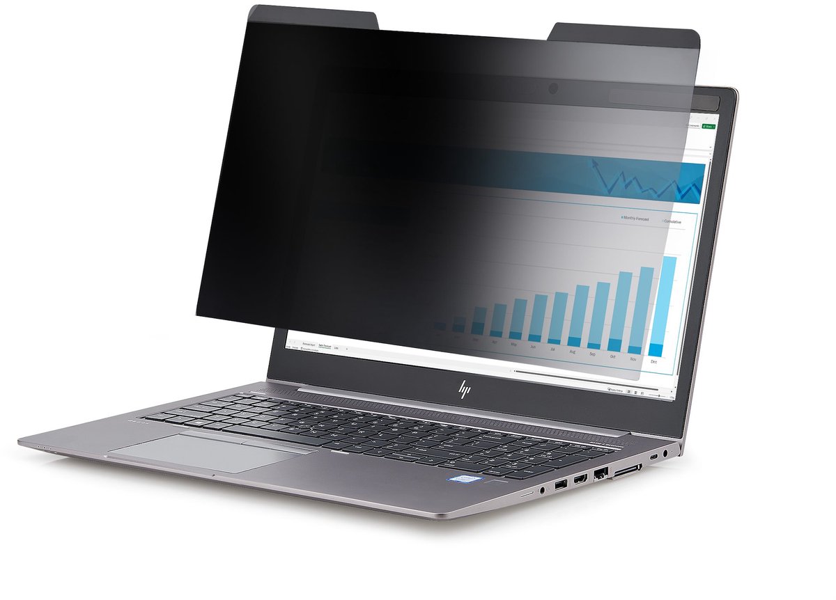 StarTech.com Privacy Filter met Magneetbevestiging voor 16 Inch 16:10 Laptop, Omkeerbare Filter, Laptop Screen Protector, Kijkhoek 60 deg (+/- 30 deg), TAA, Blauw Licht Afscherming
