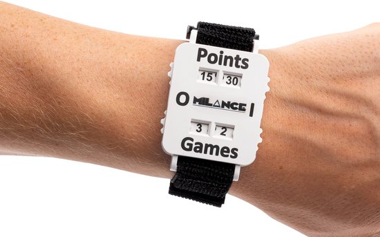 Padel Score Teller - Punten Teller Bandje voor Padel & Tennis - Scorekeeper - Scorebord - Wit
