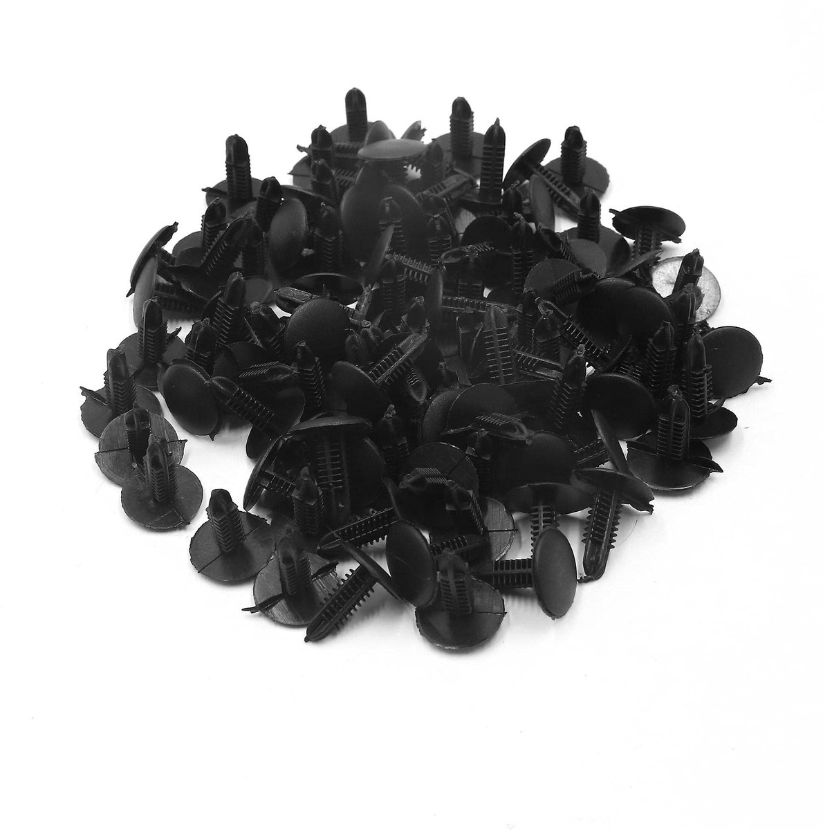 Dailygoods- Klinknagel 100 Stuks - Universele Klinknagels - Push Pin Clips - Trim Clips - Zwart - Voor Auto Bumper/Fender