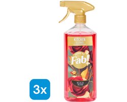 3x Fabulosa Keukenreiniger Black Rose 750 ml