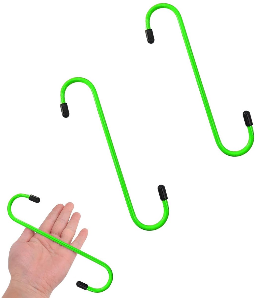 Dailygoods- Remklauwhaken 2 Stuks - Duurzaam Stalen Remklauwophanghaak - Rubber/Punt - Onderhoud Auto’s - Veilig Ophangen - Sterk en Betrouwbaar