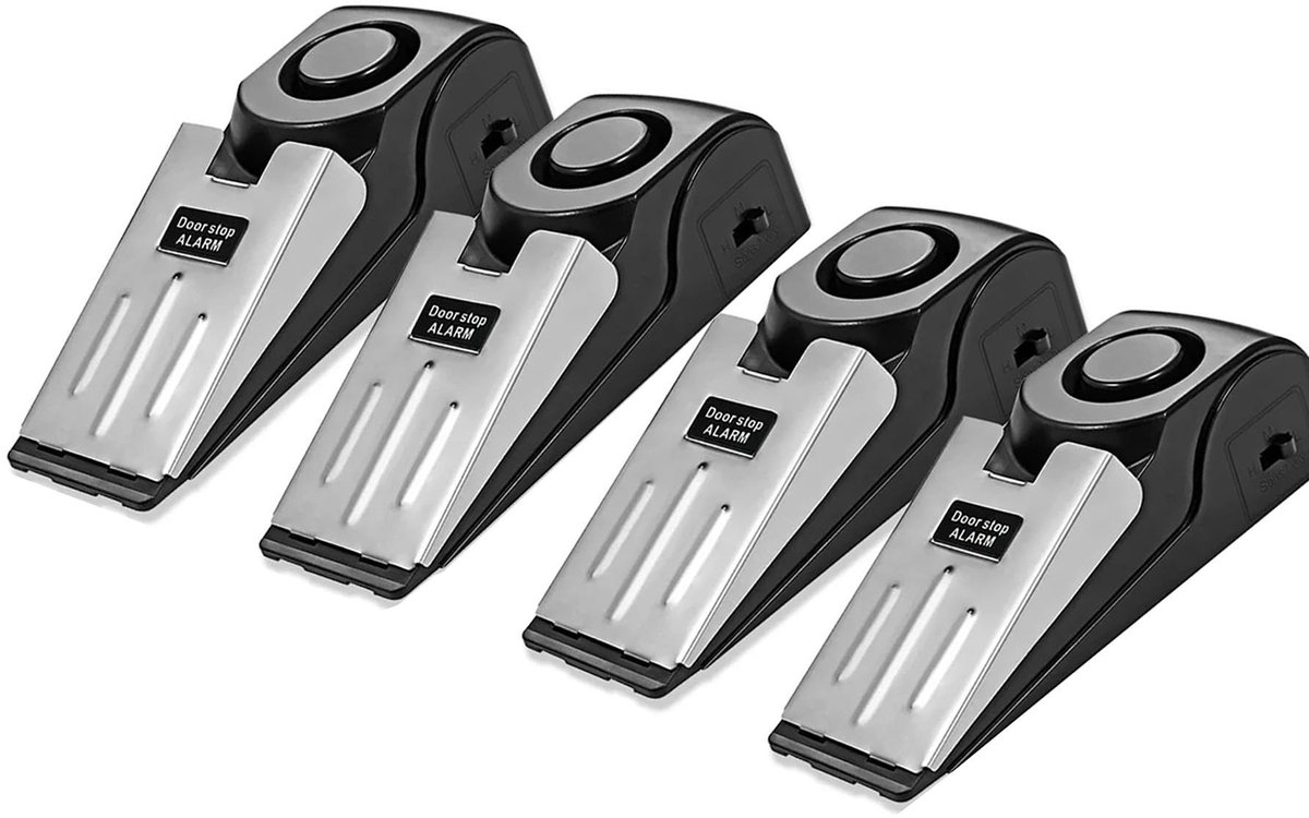 Dailygoods- Deurstopper Anti-diefstal 120dB - Draagbaar - Winddicht - Deurvastzetter - Antislip - Lichtgewicht 95g - Deuralarm