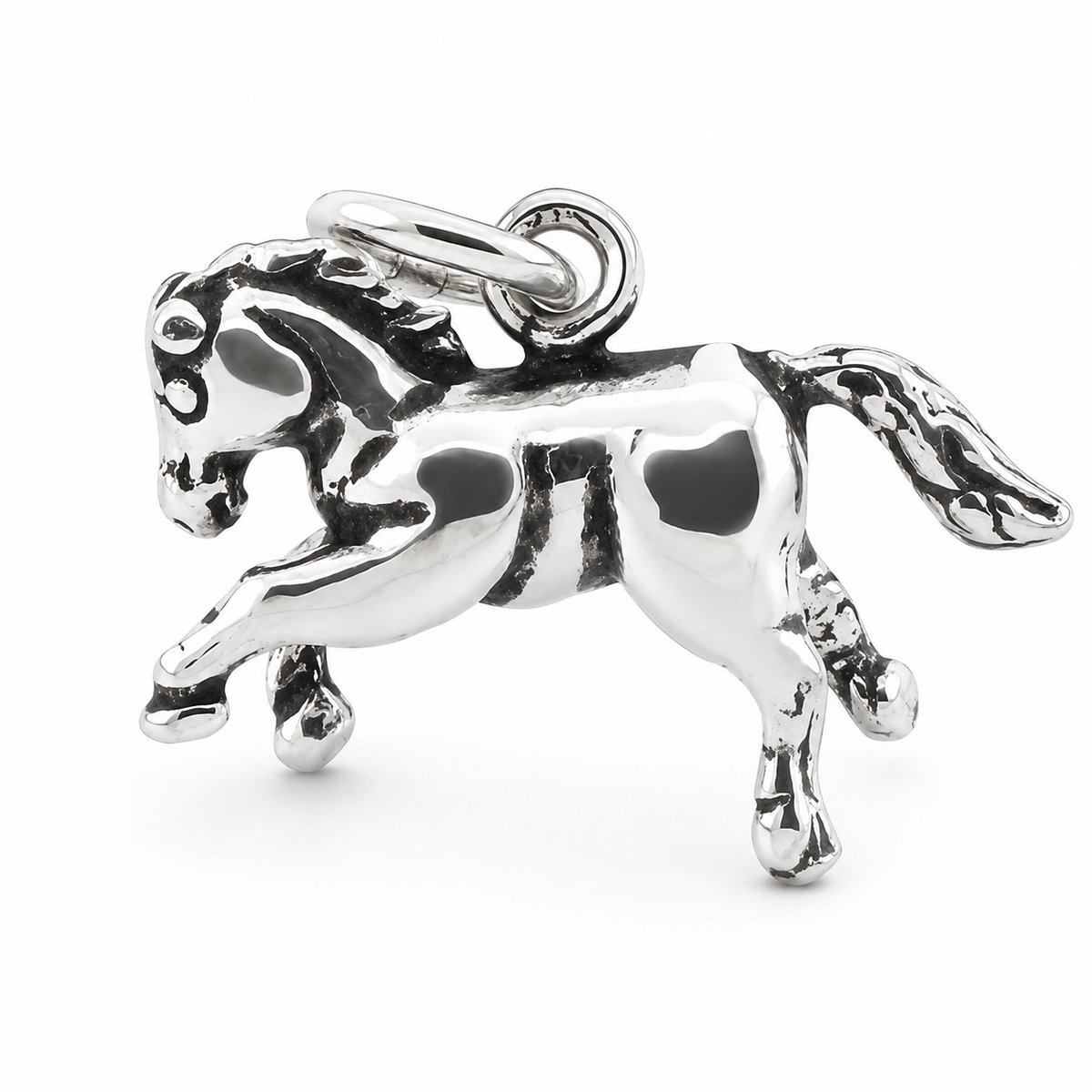 925 sterling zilveren paardenbedel voor kind – zilveren bedel paard – lieve meisjesbedel voor paardenliefhebbers – bedel voor armband of ketting
