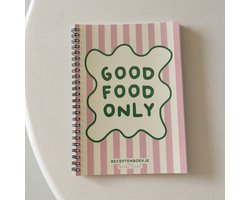 WeLikeToLove Receptenboek invulboek - Recepten - Receptenboekje - Kookboek zelf invullen - Keukencadeau - Cadeau vrouw - A5