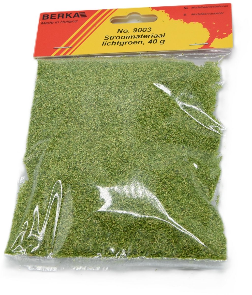 Berka 9003 Lichtgroen Strooimateriaal 40g – Voor Modelbouw, Diorama & Modeltreinen