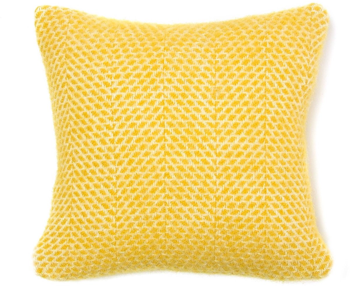 WOOOL® Kussen - BEEHIVE (Yellow) - 50x50cm - 100% Wol