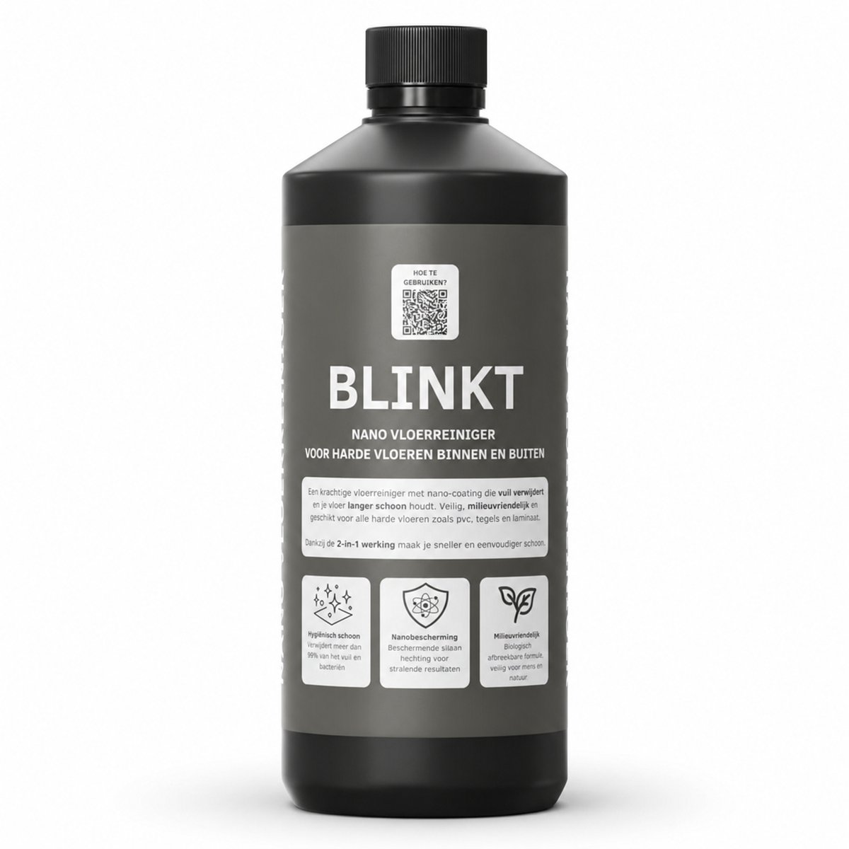 Tegelreiniger met Nano Coating - Tegels Langer Schoon met Minder Dweilen - Vloerreiniger & Tegelreinigers voor Badkamer, Keuken & Terras - Nano Bescherming - 500ml - BLINKT