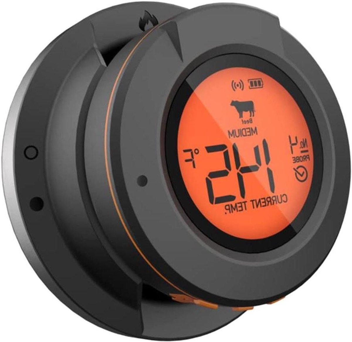 Draadloze Oven Thermometer - Keuken Thermometer - Barbecue Meten - Bluetooth Connectie - 50 Meter Bereik - Zwart