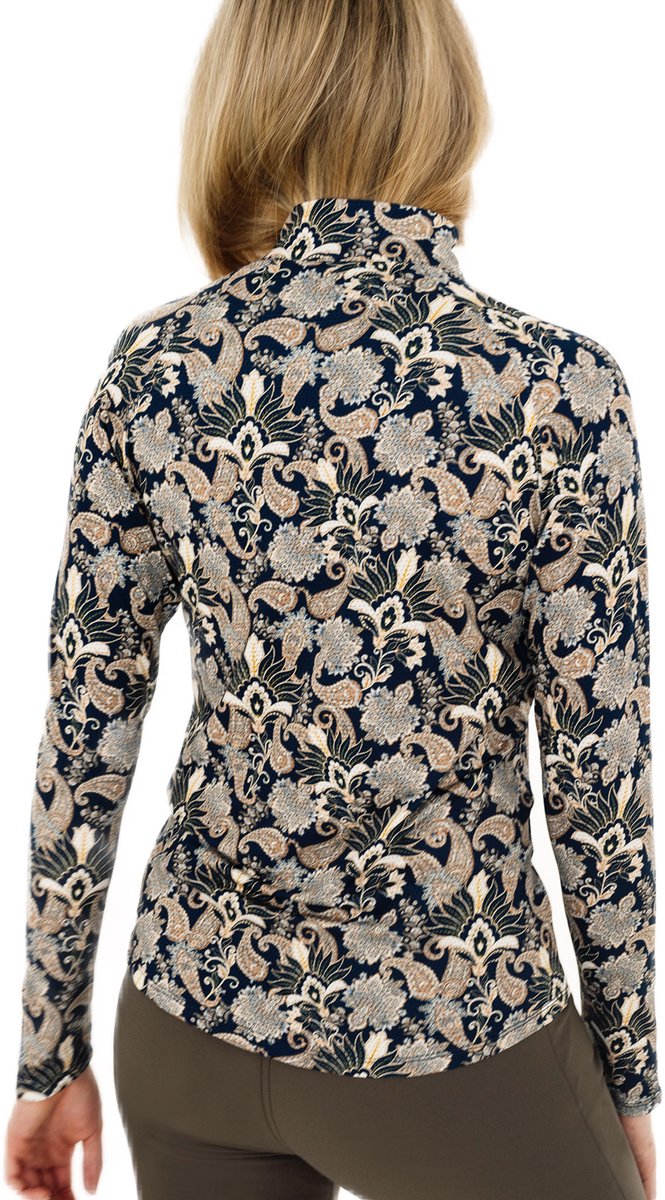 Func Factory dames Longsleeve Mesh dark paisley maat L van Func Factory — afbeelding 4
