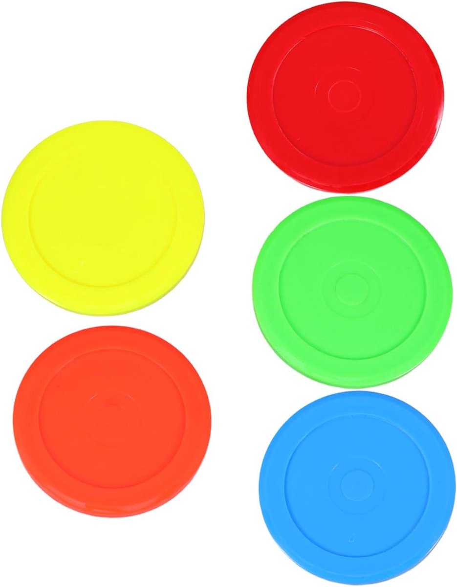 Air Hockey Pucks - Tafel Hockey - Spelplezier Verhogen - Soepele Gameplay - 7.30X7.30X0.60CM - Multicolor