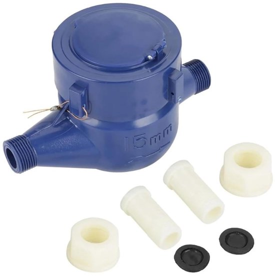 Watermeter - Waterbewegingsmeter - Droge Watermeter - Enkele Beweging Droge Koudwatermeter - Koudwatermeter - Tuin - Huishoudelijke Watermeter - Kunststof - Eenvoudig - DN15 - Waterverbruik - Tuinonderhoud van Merkloos	 — afbeelding 5