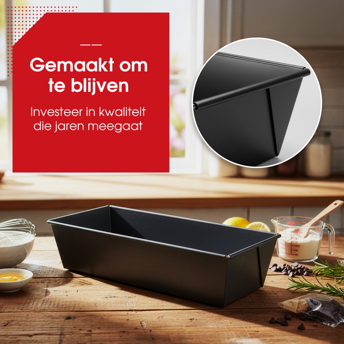 HGMD Cakeblik - 30 cm - Staal - Taartvorm - Cakevorm - Springvorm 30 cm - Bakvorm – foto 4