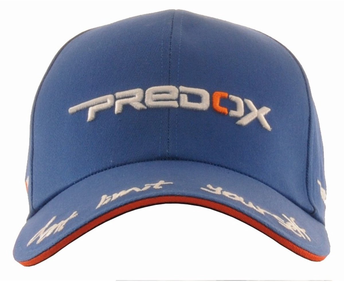 Predox Blauwe hengelsport cap met geborduurd logo