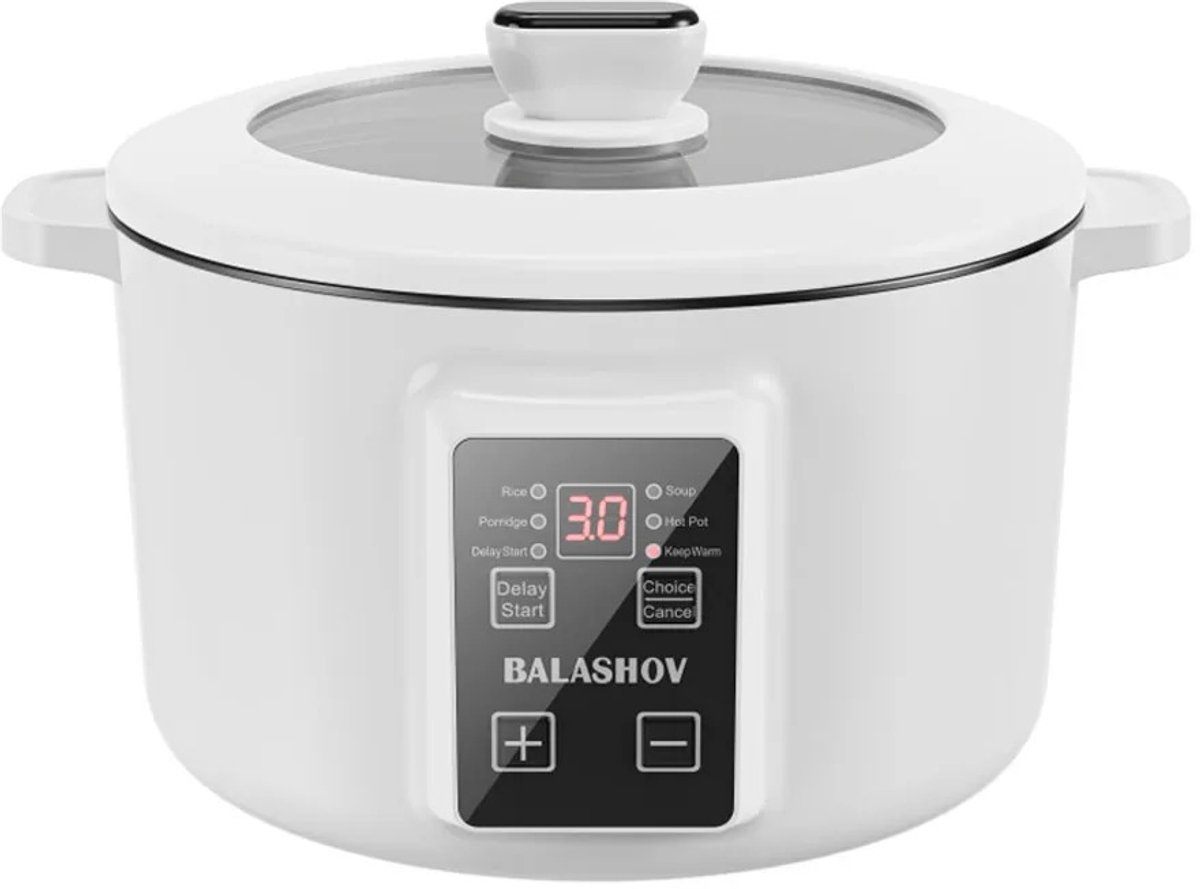 Velmio Hotpot Elektrisch - Hotpot - Koken voor Studentenkamer - Hotpot Pan - Hotpot Kookpot - Soepketel - 3.5 L - Multi Cooker - 220V - 2-4 Personen
