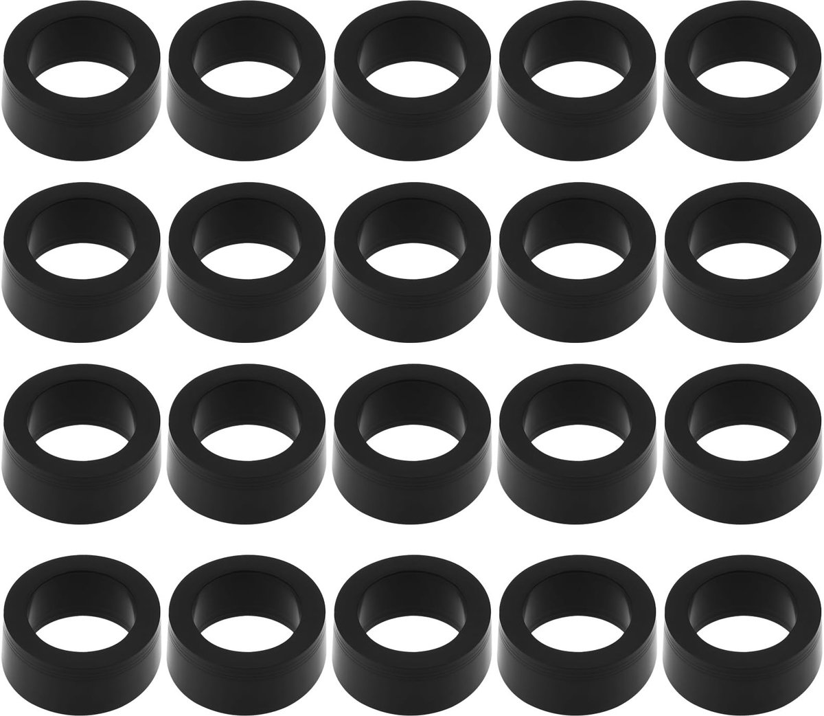 Dailygoods- Brandstofleiding Afdichtingen Set van 20 - Injector Retourleidingen - Compatibel met John Deere - Rubber - Compact 9x13x5.5 mm - Voorkomt Lekkage - Afdichtringen