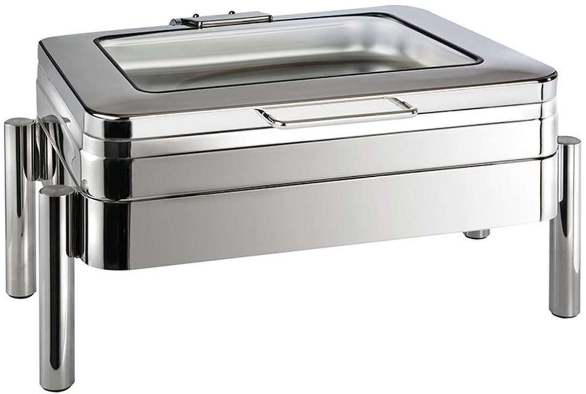 APS Chafing Dish GN 1/1 Premium - RVS buffetwarmer met waterbak - 66 x 48 x 33 cm