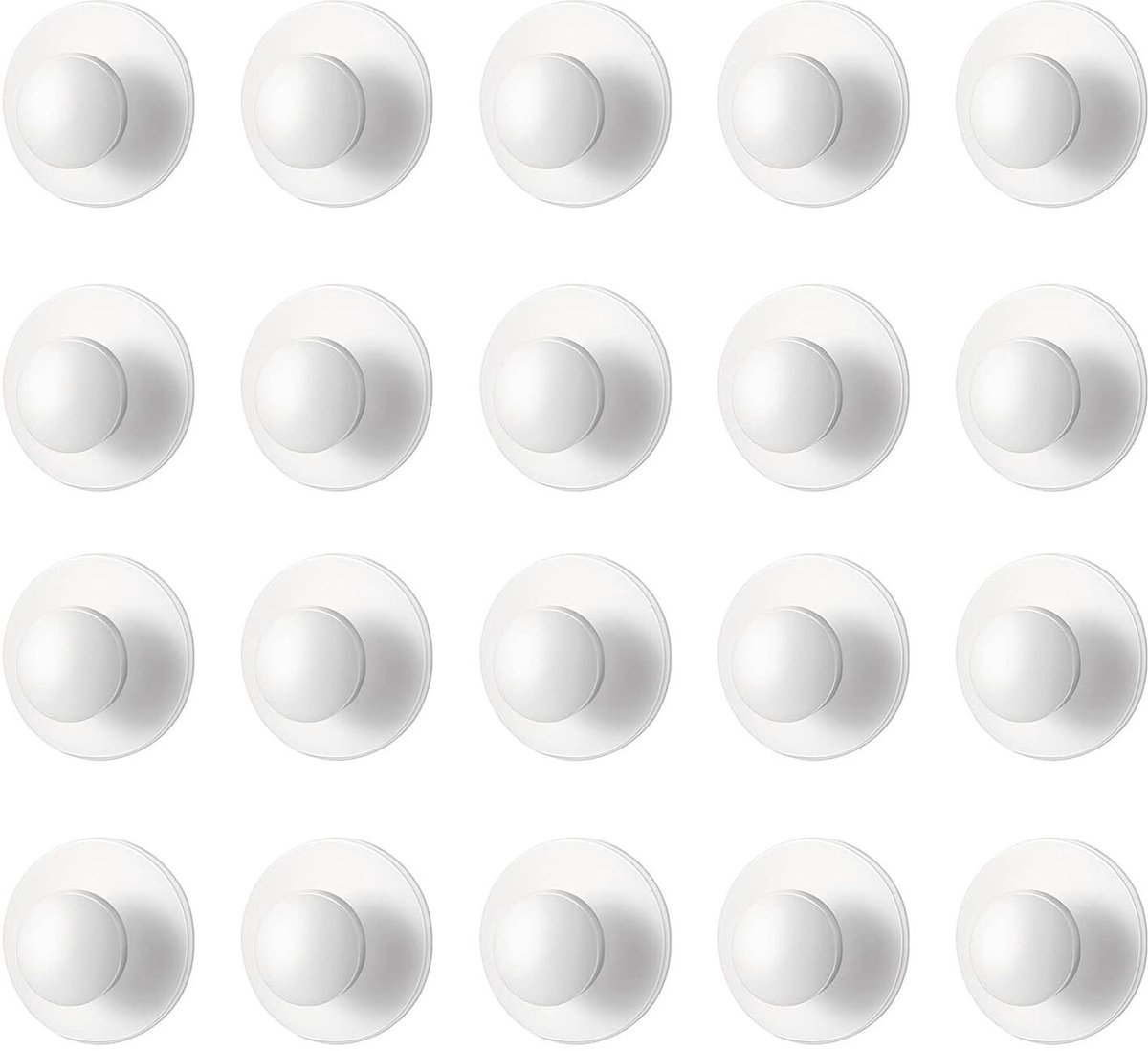 Dailygoods- Ladeknoppen 20 Stuks - Zelfklevende Meubelknoppen - Duurzaam Plastic - Handgrepen Keuken/Badkamer - Eenvoudig te Installeren - Ruimtebesparend - Kastknoppen