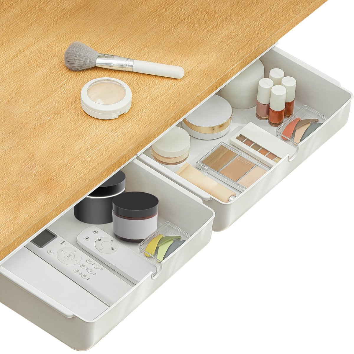 Dailygoods- Opslag Organizer Groot Formaat - Lade Organizer Bakjes - Onder Bureau Organizer - Kantoor Organizer - Huishoudelijke Organizer - Praktische Opbergoplossing