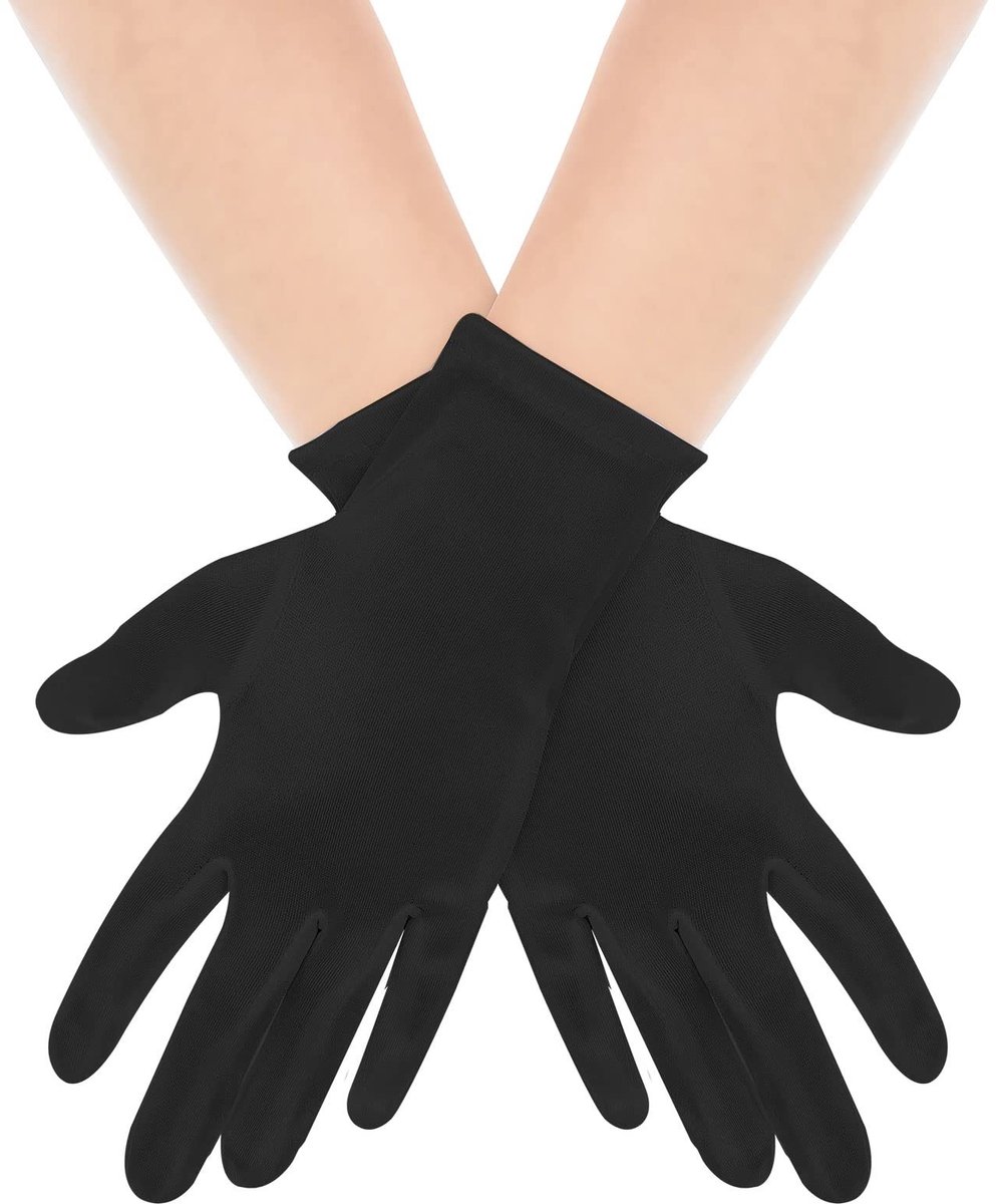 Dailygoods- Bruidshandschoenen Korte Satijnen - Dameshandschoenen - Feesthandschoenen - Opera Handschoenen - Polslengte - Ademend Materiaal
