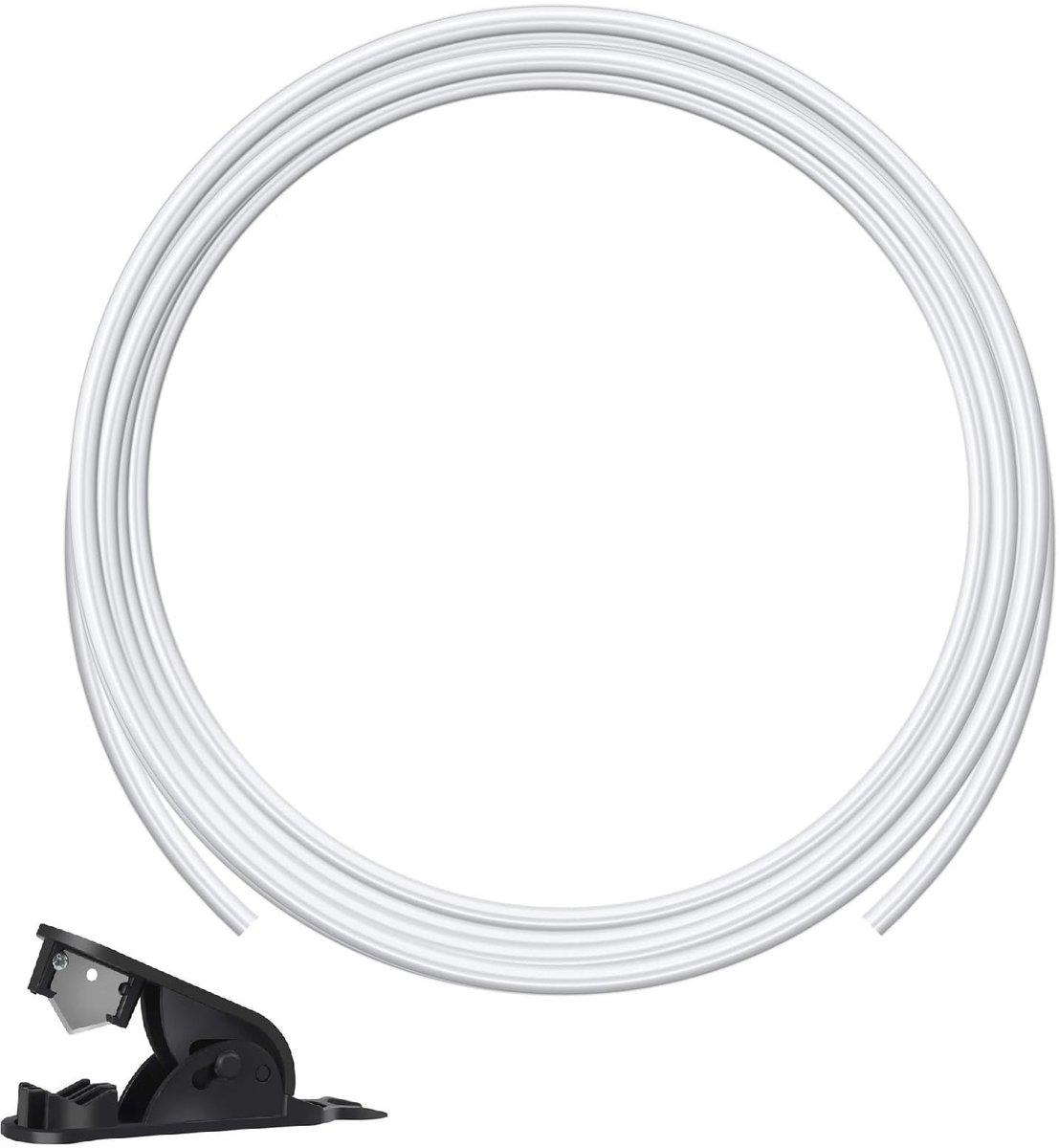 Dailygoods- PTFE Slang 10 m - Binnendiameter 2,5 mm - Buitendiameter 4 mm - Voor 1,75 mm 3D-printerfilament - Inclusief Snijder - Hoogwaardig Materiaal - 3D-printer Slang